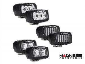Ford Bronco Light Upgrade - Triple LED Pod Modular Front Bumper Mount Kit - Rigid